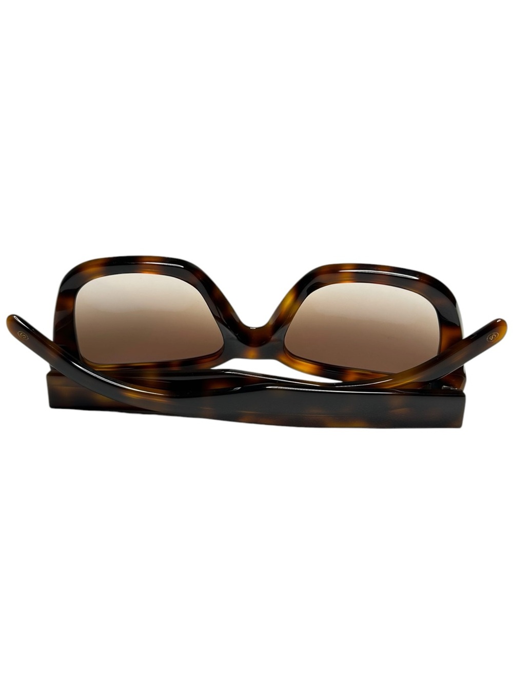 Sezane French Tortoiseshell Square Sunglasses Brown Gradient Made in France - Picture 4 of 11